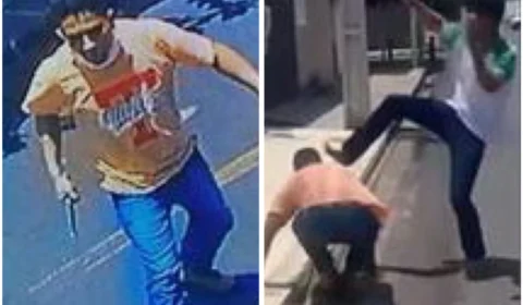 VEJA VÍDEO: alunos reagem a tentativa de assalto e espancam bandido