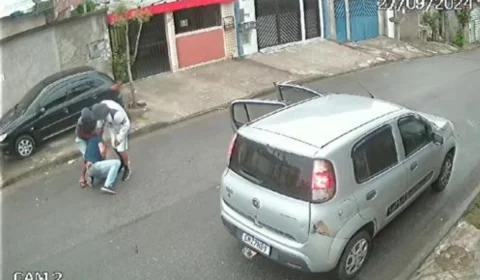 Vídeo: ladrões roubam arma de PM e ferem policial com tiro na cabeça