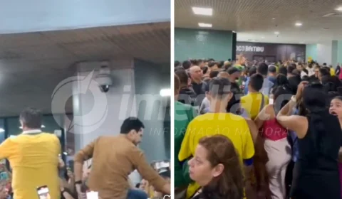 VÍDEO: Bolsonaro é ovacionado durante saída do Aeroporto de Manaus