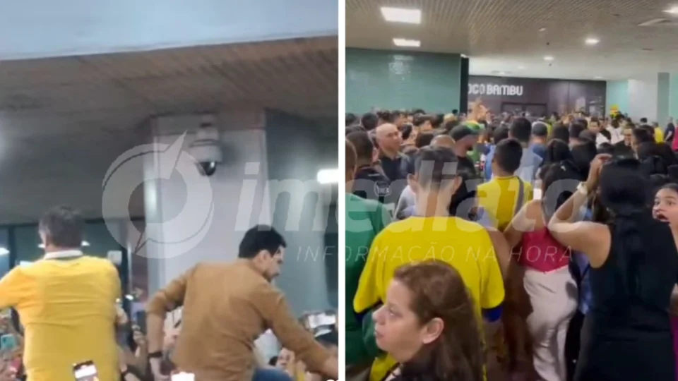 VÍDEO: Bolsonaro é ovacionado durante saída do Aeroporto de Manaus