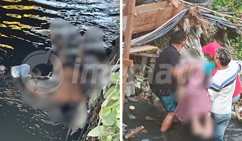 VÍDEO: corpo de homem é encontrado boiando dentro de igarapé no bairro São José
