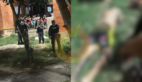 Imagem: homem é perseguido e executado a tiros dentro do Prosamim do São Raimundo