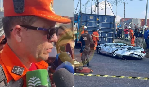 Carreta: bombeiro afirma que fatalidade poderia ter sido evitada caso não houvesse tentativa de ultrapassagem