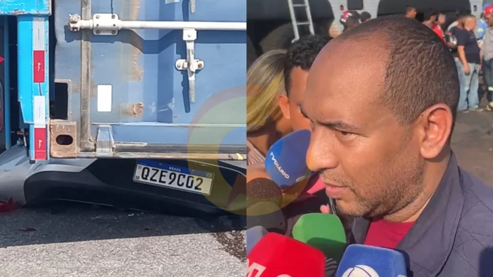 Carreta: perito afirma que motorista morreu instantaneamente após ter cabeça esmagada