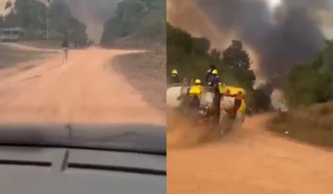 Vídeo: incêndios criminosos avançam em área de mata no P.A Panelão, no Careiro-AM