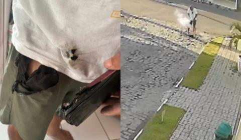 Veja o vídeo: celular explode no bolso de homem enquanto limpava calçada