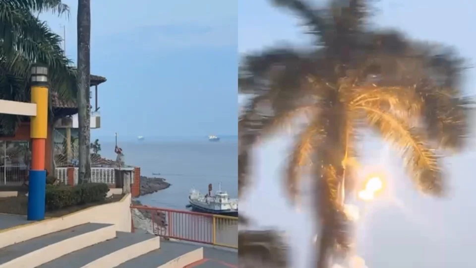 Vídeo: homem solta fogos de artifício contra periquitos na orla de Itacoatiara