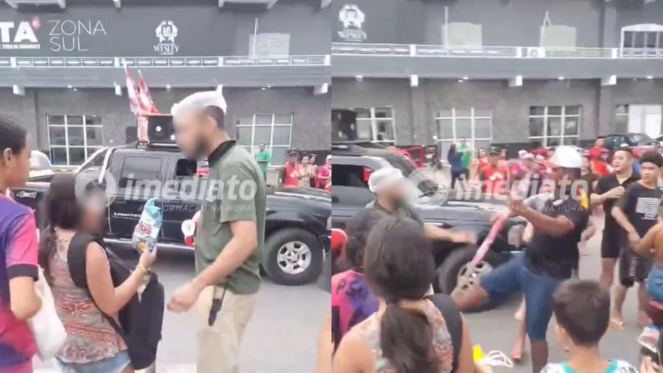 Vídeo: crianças furtam salgadinhos e doces de supermercado e funcionário é agredido por populares no Raiz