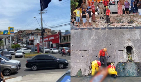 Foto: ‘Tribunal do Crime’ espanca homem e joga corpo em igarapé no Petrópolis