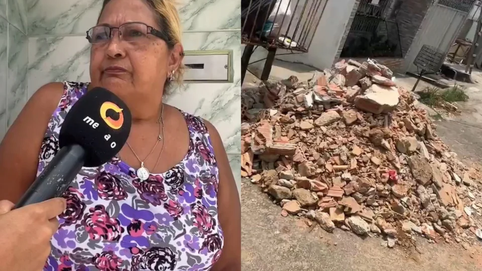 ‘Deixaram até despacho de macumba aqui’, afirma idosa após denunciar vizinho que deixou entulho na frente de sua casa