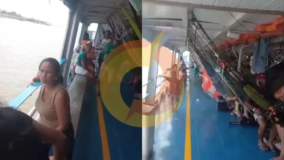 Vídeo: embarcação Bartolomeu 5 é retida pela Marinha em Santarém por causa de excesso de carga