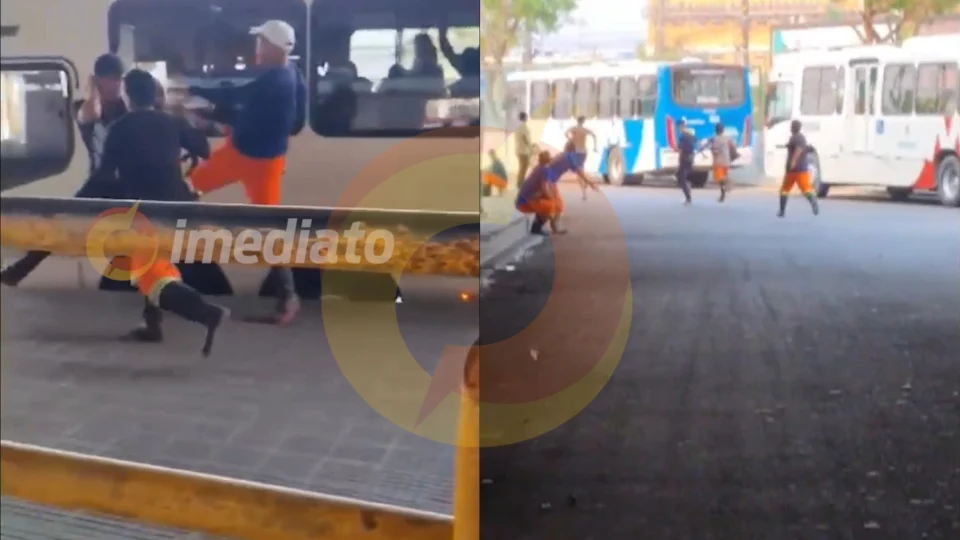 Veja vídeo: gari é esfaqueado durante tentativa de assalto no Terminal 3