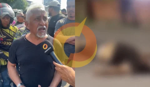 Veja o vídeo: ‘nem a plataforma resguarda os motoristas de app’, diz motorista durante protesto