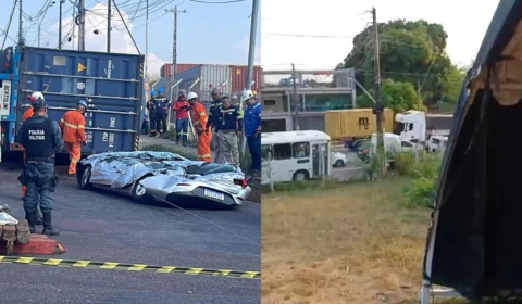 Acidentes com carretas evidenciam perigo do transporte de cargas e fiscalizações brandas em Manaus