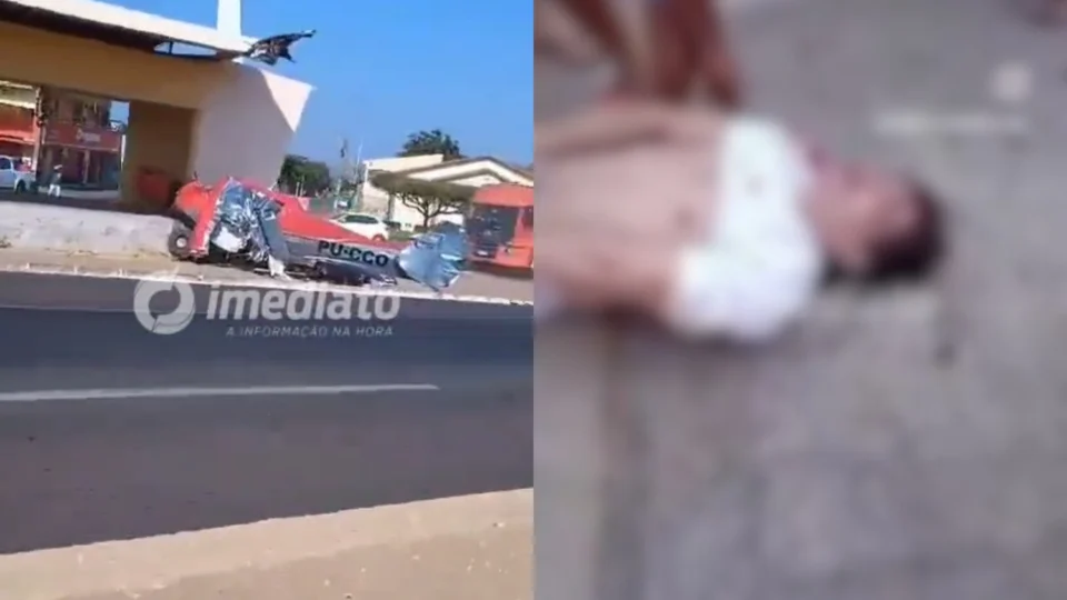 Vídeo: veja como ficou o corpo de piloto de avião que caiu em Teresina