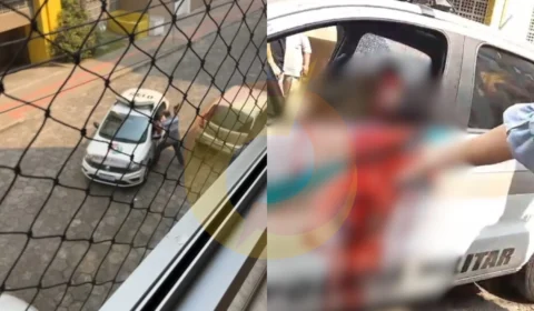 Vídeo brutal: usuário de drogas desarma e mata sargento da PM a tiros dentro de viatura