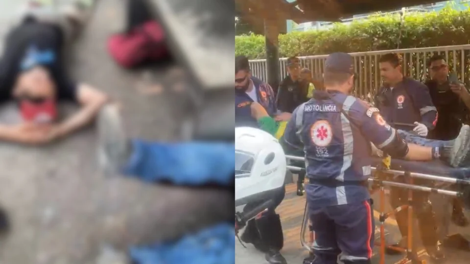 Veja os vídeos: tiroteio em ponto de ônibus deixa quatro baleados no Parque 10