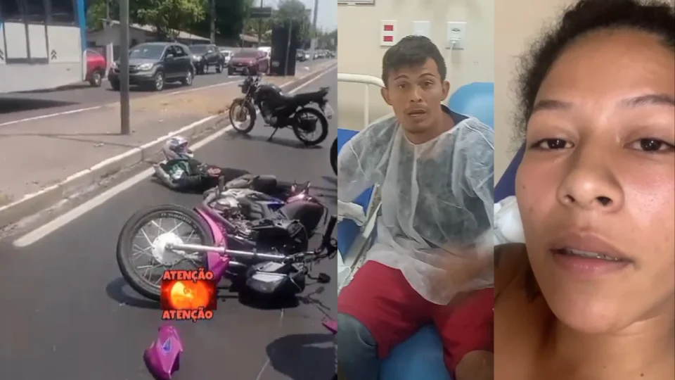 Vídeo: vítimas desmentem que motoqueiro teria sido causador de acidente na Av. Constantino Nery; ‘Ele salvou eu e meu filho’, afirma mãe
