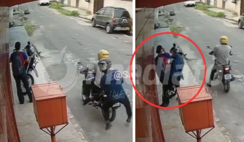 VEJA VÍDEO: estudante tem celular roubado por dupla em moto no Colônia Terra Nova