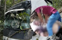 VÍDEOS: motorista sofre infarto e perde controle de caminhão em estrada próxima a Manaus