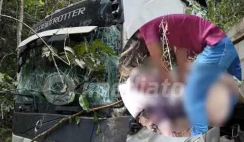 VÍDEOS: motorista sofre infarto e perde controle de caminhão em estrada próxima a Manaus