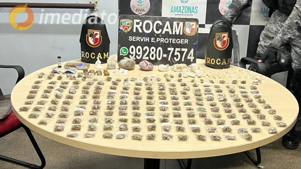 Homem é preso e grande quantidade de drogas é apreendida pela Rocam