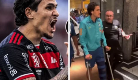 Pedro, do Flamengo, sofre grave lesão no joelho em treino da seleção e está fora da temporada