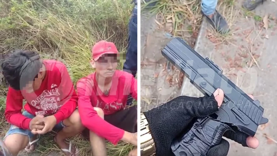 Vídeo: ‘vagabundos’ são capturados após tocar o terror com arma de brinquedo no Mauazinho