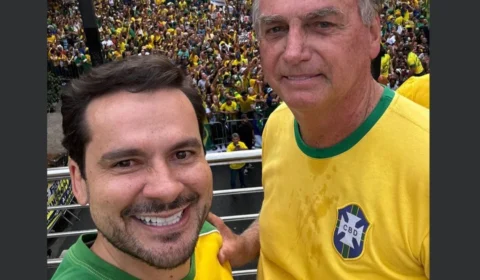 Capitão Alberto Neto e Professora Maria do Carmo participam de ato democrático da direita no 7 de setembro