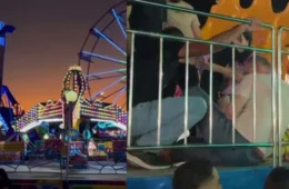 VEJA VÍDEO: jovem é arremessada de brinquedo em parque de diversões