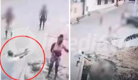 VEJA VÍDEO: vizinho mata mulher na frente dos filhos após discussão