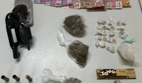 Polícia prende homem com arma de fogo e entorpecentes no Amazonas