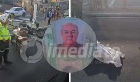 VÍDEO: idoso morre atropelado após tentar atravessar em faixa de pedestre na avenida Constantino Nery