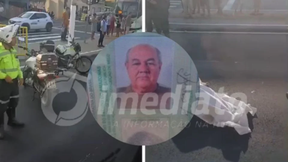 VÍDEO: idoso morre atropelado após tentar atravessar em faixa de pedestre na avenida Constantino Nery