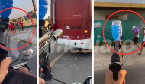VÍDEO: ‘Amostradinhos’ causam pânico ao efetuar disparos na população com armas de brinquedo em Manaus