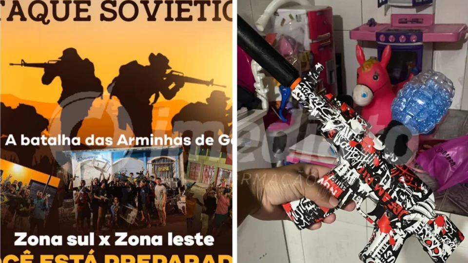 Grupo realiza batalha de ‘arminhas de gel’ em Manaus