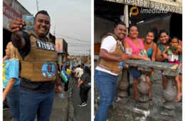 Candidato a vereador repórter Eudogio realiza caminhada no Jorge Teixeira e Nova Esperança