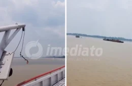 VÍDEO: seca extrema deixa embarcações encalhadas em rio no Amazonas