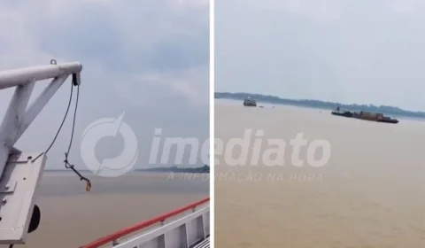 VÍDEO: seca extrema deixa embarcações encalhadas em rio no Amazonas