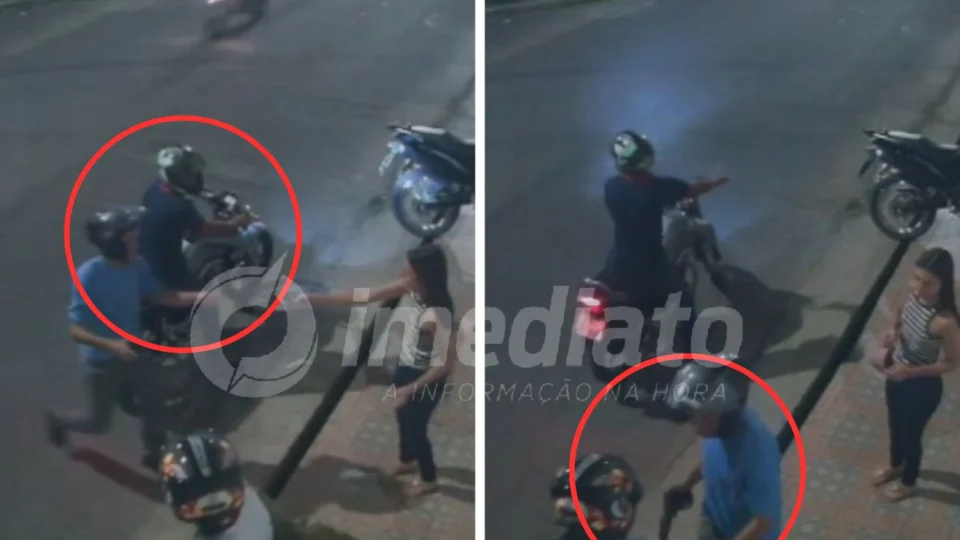 VEJA VÍDEO: bandidos armados roubam celulares de mulheres no bairro Novo Aleixo