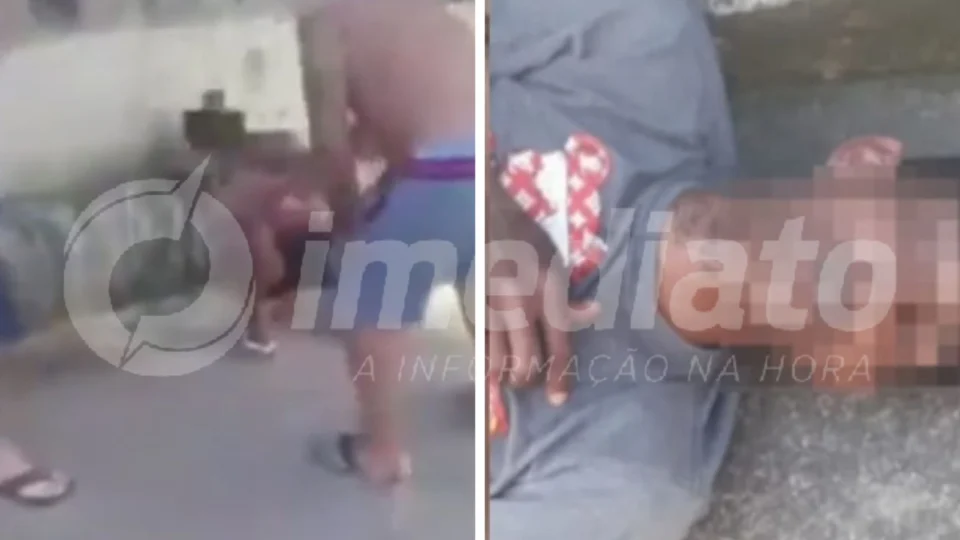 VEJA VÍDEO: homem é espancado após suspeita de roubar e morder adolescente