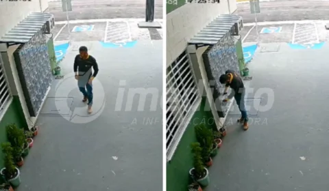 VÍDEOS: câmera flagra homem furtando lacres de contadores de energia em residencial de Manaus