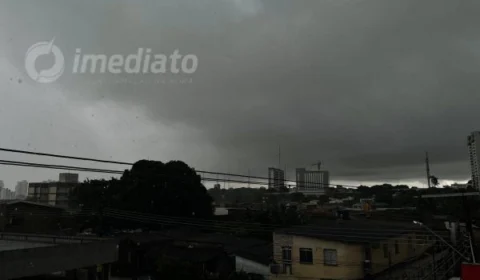 Após calor extremo, chuva é registrada na manhã desta terça-feira (24) em Manaus