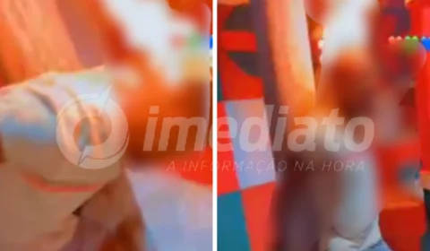 VEJA VÍDEO: Homem tem cabeça incendiada após ser acusado de roubo