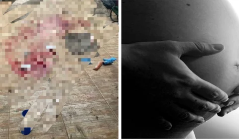 Grávida ataca mulher com espeto de churrasco e leva quatro facadas