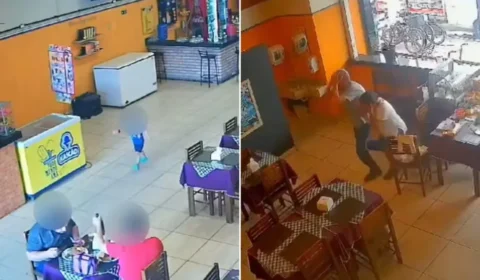 VEJA VÍDEO: menino de 2 anos morre atropelado ao sair correndo de restaurante