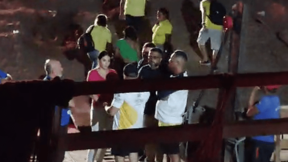 Bi Garcia e Mateus Assayag tentam impedir distribuição de cestas básicas em Parintins