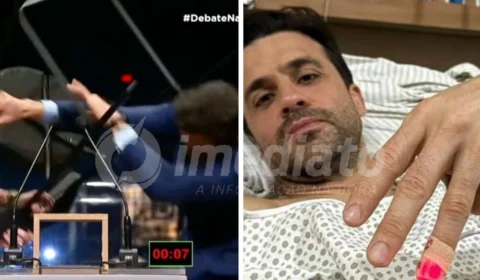 VEJA: Pablo Marçal posta vídeo no hospital após levar cadeirada de Datena durante debate