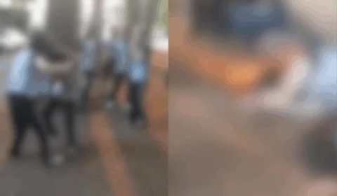 VEJA VÍDEO: aluna é agredida até desmaiar durante briga em saída de escola