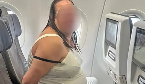 Veja Vídeo: passageira surta em voo e diz que avião iria pegar fogo e cair